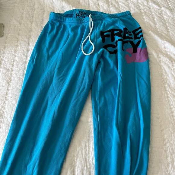 freecity Pants - Free City Blue Sweatpants
